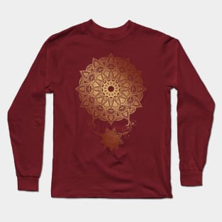 Mandala - Golden drop Long Sleeve T-Shirt